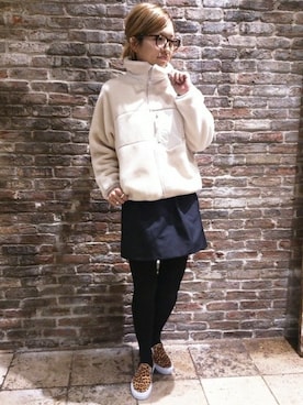 「JOURNAL STANDARD（ジャーナルスタンダード）のアイテム（ブルゾン）」を使った、JOURNAL STANDARD Lady's 仙台店 スタッフAさん（レディース・160cm）の冬コーディネート