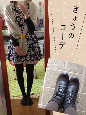 「マーガレット」｜「アイテム（ワンピース/ドレス）」を使った、ちーさん。さん（レディース・164cm）の秋コーディネート