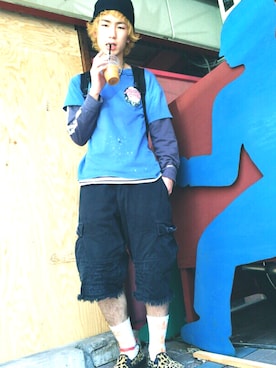 「SASQUATCHfabrix.（サスクワァッチファブリックス）のアイテム」を使った、takuさん（メンズ・173cm・20代）の春コーディネート