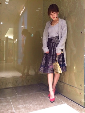 「NINE（ナイン）のアイテム（その他アウター）」を使った、Mai Onoさん（レディース・165cm）の冬コーディネート