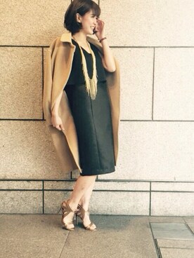 「NINE（ナイン）のアイテム（その他アウター）」を使った、Mai Onoさん（レディース・165cm）の冬コーディネート
