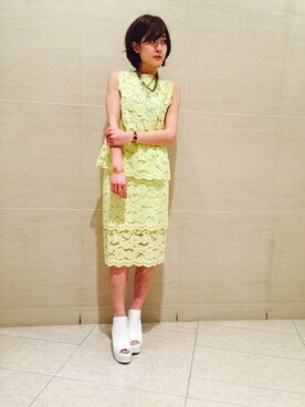 「ウェッジソール」｜Mai Onoさん（レディース・165cm）の春コーディネート
