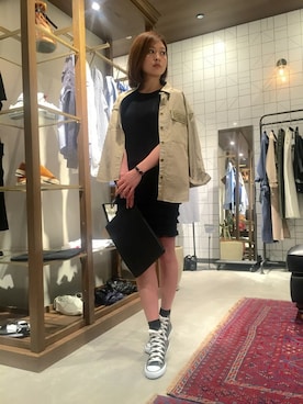 「NINE（ナイン）のアイテム（ワンピース/ドレス）」を使った、Mai Onoさん（レディース・165cm）の春コーディネート