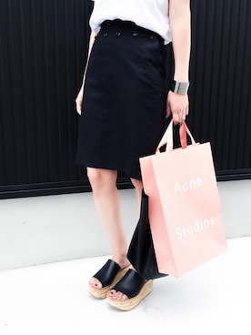「ハイク」｜「アイテム（サンダル）」を使った、uさん（レディース・165cm）の夏コーディネート