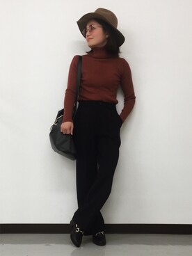 小菅彩子さん（レディース・152cm）の秋コーディネート