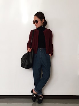 小菅彩子さん（レディース・152cm）の秋コーディネート