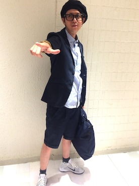 「SETTING CRACKS（セッティングクラックス）のアイテム」を使った、TOM & lumine staffさん（メンズ・180cm）の夏コーディネート