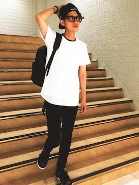 「Herschel Supply（ハーシェルサプライ）のアイテム」を使った、TOM & lumine staffさん（メンズ・180cm）の夏コーディネート