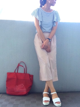 ぺるもっちさん（レディース・162cm）の夏コーディネート