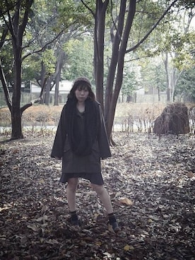 「PAGEBOY（ページボーイ）のアイテム（ピーコート）」を使った、あ-たんさん（レディース・159cm）の秋コーディネート