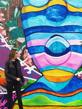 「HABITUAL（ハビチュアル）のアイテム」を使った、Sarahさん（レディース・168cm）の秋コーディネート