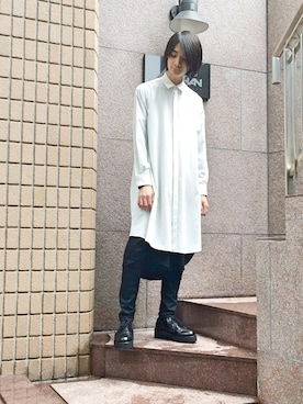 「LAD MUSICIAN（ラッドミュージシャン）のアイテム（その他シューズ）」を使った、俊一 さん（メンズ・178cm）の秋コーディネート