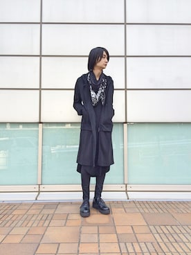 「LAD MUSICIAN（ラッドミュージシャン）のアイテム（その他シューズ）」を使った、俊一 さん（メンズ・178cm）の秋コーディネート