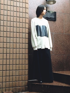 「ラッドミュージシャン」｜「アイテム（スウェット）」を使った、俊一 さん（メンズ・178cm）の冬コーディネート