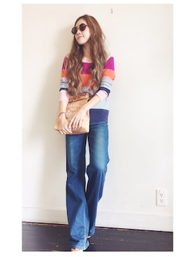 「70's」｜「アイテム（その他）」を使った、YKさん（レディース・150cm）の秋コーディネート