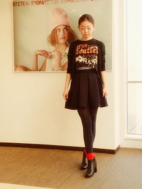 「ELFORBR（エルフォーブル）のアイテム」を使った、yoshida asamiさん（レディース・160cm）の冬コーディネート