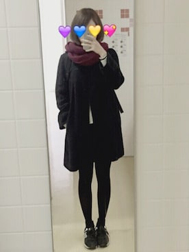 「シュプリーム」｜「アイテム（チェスターコート）」を使った、피노さん（レディース・168cm）の秋コーディネート