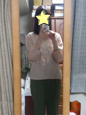 「AMERICAN RAG CIE（アメリカンラグシー）のアイテム（シャツ/ブラウス、ピンク系）」を使った、315さん（レディース・162cm）の春コーディネート