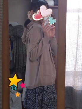 「GLOBAL WORK（グローバルワーク）の花柄キュロット（その他パンツ、ブルー系）」を使った、315さん（レディース・162cm）の春コーディネート