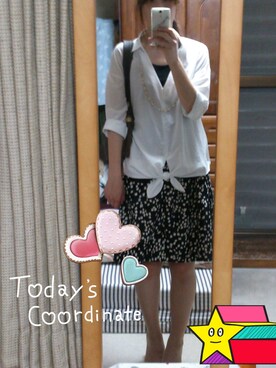 「URBAN RESEARCH（アーバンリサーチ）のUR ビーズロングネックレス（ネックレス、ホワイト系）」を使った、315さん（レディース・162cm）の秋コーディネート