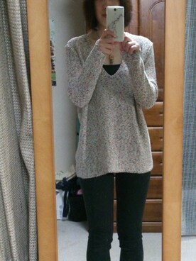 「ZARA（ザラ）のマルチカラーニット（ニット/セーター、その他）」を使った、315さん（レディース・162cm）の春コーディネート