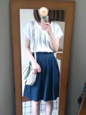 「ブルー x ホワイト」｜315さん（レディース・162cm）の夏コーディネート