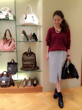 「アイテム（ブーティ）」を使った、rinoさん（レディース・152cm・20代）の秋コーディネート