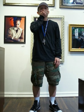 「Lafayette（ラファイエット）のアイテム（アクセサリー）」を使った、a.k.a しゃたろうさん（メンズ・174cm）の秋コーディネート
