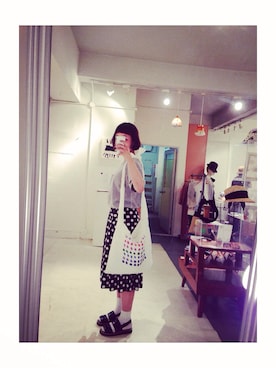 「tricot COMME des GARCONS（トリココムデギャルソン）のアイテム（サンダル）」を使った、なかの ゆうみさん（レディース・162cm）の夏コーディネート