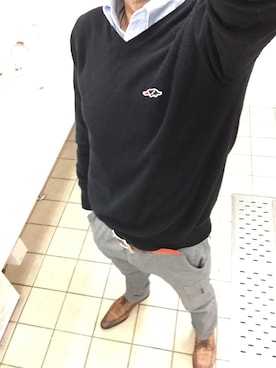 「カシミヤ」｜358ST1970さん（メンズ・174cm）の春コーディネート