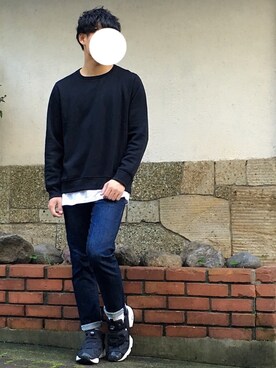 「Reebok（リーボック）のユニセックス リーボック インスタ ポンプフューリー ブラック Reebok INSTAPUMP FURY OG V65750（スニーカー）」を使った、GAIさん（メンズ・176cm）の秋コーディネート