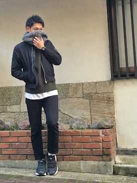 「Reebok（リーボック）のユニセックス リーボック インスタ ポンプフューリー ブラック Reebok INSTAPUMP FURY OG V65750（スニーカー）」を使った、GAIさん（メンズ・176cm）の秋コーディネート