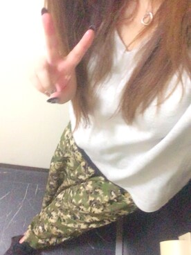「ラブ＆ピース2016」｜「アイテム（スウェット）」を使った、mamiomiさん（レディース・161cm）の秋コーディネート