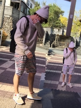 「SEVENDAYS=SUNDAY（セブンデイズサンデイ）のアイテム（レッグウェア）」を使った、おかっぴきさん（メンズ・171cm）の春コーディネート