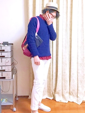 「SHIPS」｜おかっぴきさん（メンズ・171cm）の春コーディネート