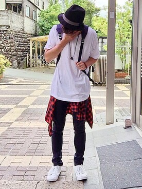 おかっぴきさん（メンズ・171cm）の夏コーディネート