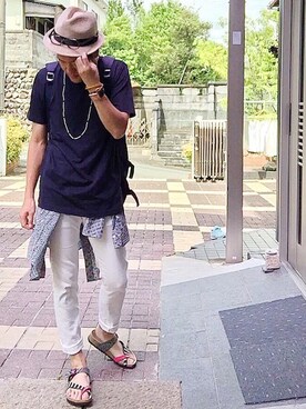 おかっぴきさん（メンズ・172cm）の夏コーディネート
