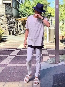 おかっぴきさん（メンズ・172cm）の夏コーディネート