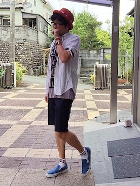おかっぴきさん（メンズ・172cm）の夏コーディネート