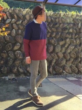 おかっぴきさん（メンズ・172cm）の秋コーディネート