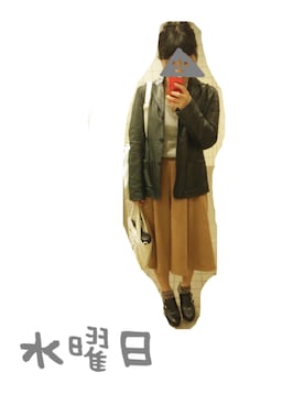 「ポニーテール」｜「アイテム（ブーティ）」を使った、ほみさん（レディース・154cm）の秋コーディネート