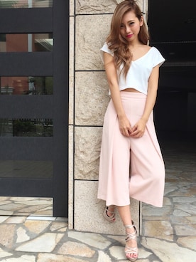 みすさち【見須幸代】さん（レディース・160cm）の夏コーディネート