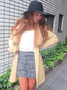 「RESEXXY（リゼクシー）のアイテム（その他アウター）」を使った、みすさち【見須幸代】さん（レディース・160cm）の秋コーディネート