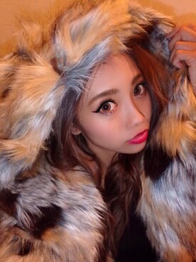 「RESEXXY（リゼクシー）のアイテム（その他アウター）」を使った、みすさち【見須幸代】さん（レディース・160cm）の冬コーディネート