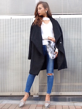 みすさち【見須幸代】さん（レディース・160cm）の秋コーディネート