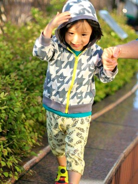 「OJISUN（オジサン）のアイテム」を使った、ibukiさん（キッズ・100cm）の夏コーディネート