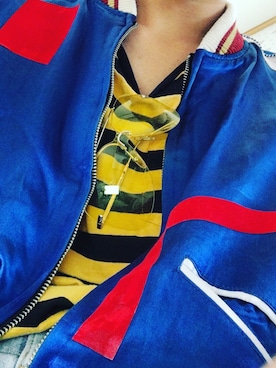 「SAINT LAURENT PARIS（サンローランパリ）のアイテム（タンクトップ）」を使った、YUKI（MADKID）さん（メンズ・175cm）の春コーディネート