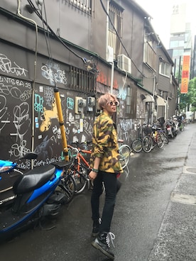「marka（マーカ）のアイテム（ミリタリージャケット）」を使った、YUKI（MADKID）さん（メンズ・175cm）の夏コーディネート