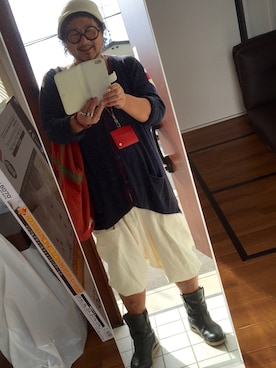 「Amina（アミナ）のアイテム（パンツ）」を使った、かべちゃんさん（メンズ・171cm）の秋コーディネート