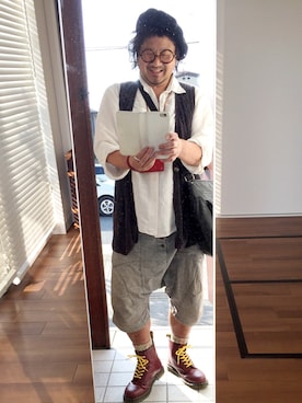 「アイテム（ベスト）」を使った、かべちゃんさん（メンズ・171cm・50代）の秋コーディネート